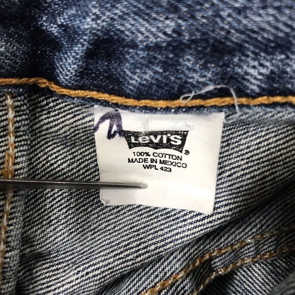 Vintage Levis Men's 501 Jeans Size 36X30 Straight Button Fly Blue Denim Ranch - Picture 9 of 9